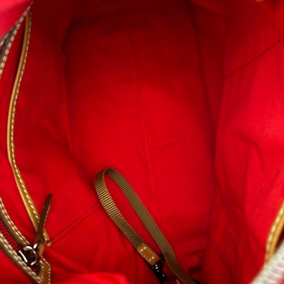 Dooney & Bourke Gray Leather Hobo Bag - Picture 11 of 14